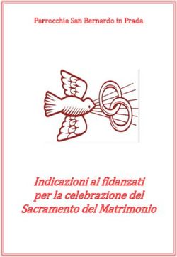 Indicazioni ai fidanzati per la celebrazione del Sacramento del Matrimonio - Parrocchia San Bernardo in Prada