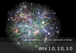 WEB 1.0, 2.0, 3.0 ALBERTO MARINELLI - SAPIENZA UNIVERSITÀ DI ROMA - Sapienza Università di ...