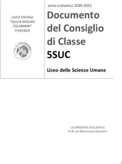 Documento del Consiglio di Classe - 5SUC anno scolastico 2020-2021 - Liceo delle Scienze Umane