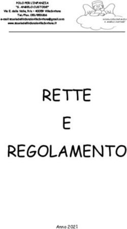 RETTE E REGOLAMENTO Anno 2021 - POLO PER L'INFANZIA "S. ANGELO CUSTODE" Via E. dalla Valle, 9/a - 40059 Villafontana