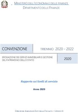 TRIENNIO 2020 2022 - Dipartimento delle ...
