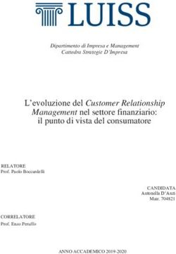 L'evoluzione del Customer Relationship - Management nel settore finanziario