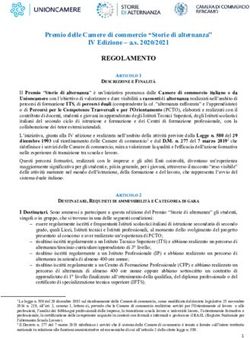 REGOLAMENTO Premio delle Camere di commercio "Storie di alternanza" IV Edizione - a.s. 2020/2021