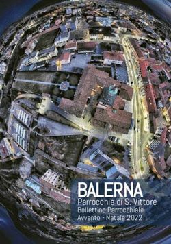 BALERNA Parrocchia di S. Vittore - Bollettino Parrocchiale Avvento - Natale 2022