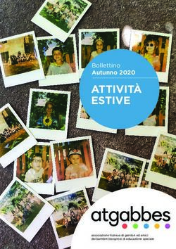 ATTIVITÀ ESTIVE Bollettino Autunno 2020 - atgabbes