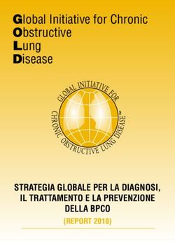 Global Initiative for Chronic Obstructive Lung Disease - STRATEGIA GLOBALE PER LA DIAGNOSI, IL TRATTAMENTO E LA PREVENZIONE DELLA BPCO - GOLDCOPD