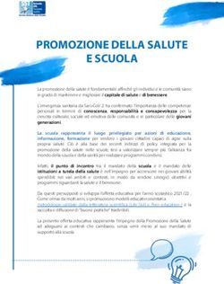 PROMOZIONE DELLA SALUTE E SCUOLA - Azienda Usl ...