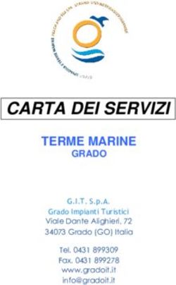 CARTA DEI SERVIZI TERME MARINE - GRADO
