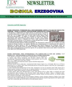 N. 61 Maggio 2019 - Realizzata dal Punto di Corrispondenza dell'Agenzia ICE di Sarajevo