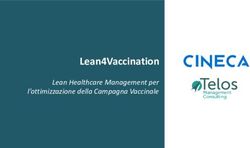 Lean4Vaccination Lean Healthcare Management per l'ottimizzazione della Campagna Vaccinale - Telos Management Consulting