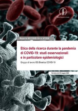 Etica della ricerca durante la pandemia di COVID-19: studi osservazionali e in particolare epidemiologici - Gruppo di lavoro ISS Bioetica COVID-19