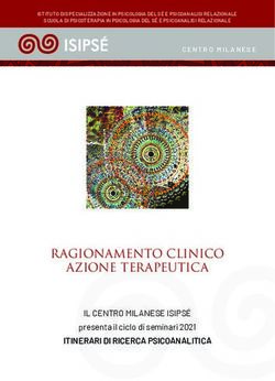 RAGIONAMENTO CLINICO AZIONE TERAPEUTICA - Isipse