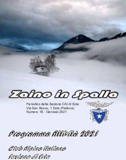 Programma Attività 2021 - Club Alpino Italiano Sezione di Este - CAI Este