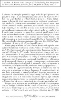 G. Roskam - S. Schorn (eds.), Concepts of Ideal Rulership from Antiquity to the Renaissance, Brepols, Turnhout, 2018, 488, ISBN 978-2-503-58077-7 ...