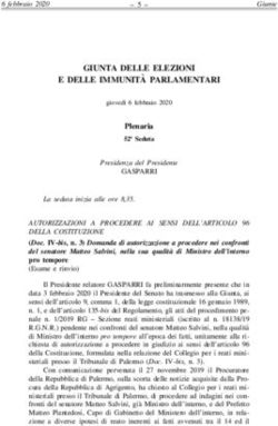 GIUNTA DELLE ELEZIONI E DELLE IMMUNITA' PARLAMENTARI