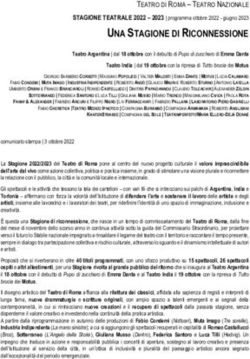 UNA STAGIONE DI RICONNESSIONE - TEATRO DI ROMA - TEATRO NAZIONALE - Teatro Argentina