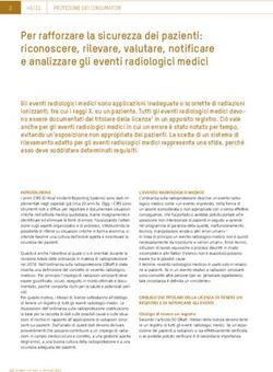 Per rafforzare la sicurezza dei pazienti: riconoscere, rilevare, valutare, notificare e analizzare gli eventi radiologici medici