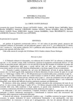 SENTENZA N. 82 ANNO 2019 - Giurisprudenza penale