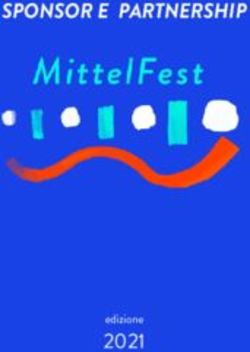 SPONSOR E PARTNERSHIP - 2021 edizione - Mittelfest