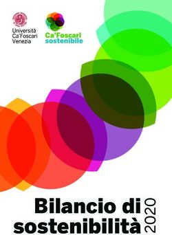 Bilancio di sostenibilit&agrave;2 - Universit&agrave; Ca' Foscari Venezia