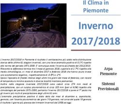 Inverno 2017/2018 Il Clima in Piemonte - Arpa Piemonte