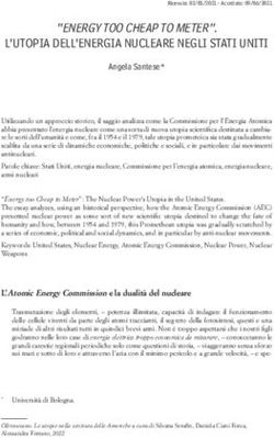 "ENERGY TOO CHEAP TO METER". L'UTOPIA DELL'ENERGIA NUCLEARE NEGLI STATI UNITI - Dialnet
