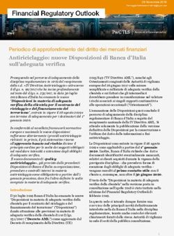 PERIODICO DI APPROFONDIMENTO DEL DIRITTO DEI MERCATI FINANZIARI - PWC TLS