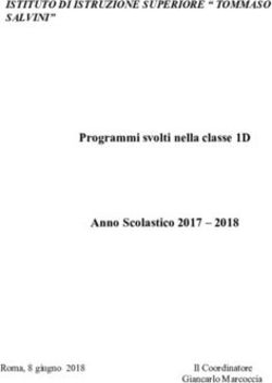 Programmi svolti nella classe 1D Anno Scolastico 2017 2018 - ISTITUTO DI ISTRUZIONE SUPERIORE " TOMMASO SALVINI" - IIS ...