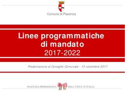 Linee programmatiche di mandato 2017-2022 - Comune di Piacenza