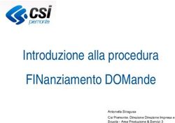 Introduzione alla procedura FINanziamento DOMande - Antonella Siragusa Csi Piemonte. Direzione Direzione Impresa e Scuola - Area Produzione & ...