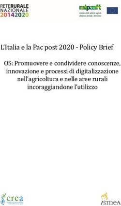 L'Italia e la Pac post 2020 - Policy Brief OS: Promuovere e condividere conoscenze, innovazione e processi di digitalizzazione nell'agricoltura e ...