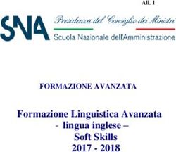 Formazione Linguistica Avanzata - lingua inglese - Soft Skills 2017 2018 - FORMAZIONE AVANZATA - Sna