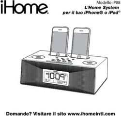 DOMANDE? VISITARE IL SITO WWW.IHOMEINTL.COM - MODELLO IP88 L'HOME SYSTEM PER IL TUO IPHONE O IPOD