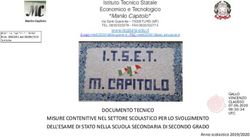 DOCUMENTO TECNICO MISURE CONTENITIVE NEL SETTORE SCOLASTICO PER LO SVOLGIMENTO DELL'ESAME DI STATO NELLA SCUOLA SECONDARIA DI SECONDO GRADO