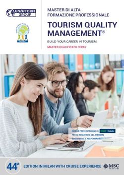 TOURISM QUALITY MANAGEMENT - MASTER DI ALTA FORMAZIONE PROFESSIONALE - EDITION IN MILAN WITH CRUISE EXPERIENCE - Uninform Group