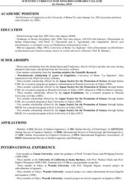 ACADEMIC POSITION - Area Sistemi Informativi