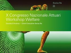 X Congresso Nazionale Attuari Workshop Welfare - Daniela D'Andrea - Client Executive Swiss Re