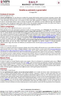 Vendite su azionario e governativi - MPS Capital Services