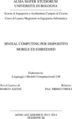 ALMA MATER STUDIORUM UNIVERSITÀ DI BOLOGNA