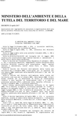 MINISTERO DELL'AMBIENTE E DELLA TUTELA DEL TERRITORIO E DEL MARE