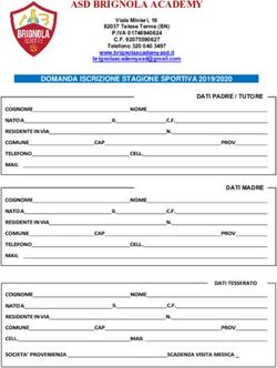 ASD BRIGNOLA ACADEMY DATI PADRE / TUTORE DATI MADRE