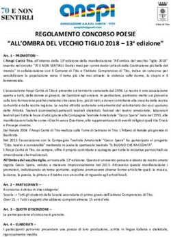 REGOLAMENTO CONCORSO POESIE - "ALL'OMBRA DEL VECCHIO TIGLIO 2018 - 13a edizione" - Comune di Tito