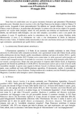 PRESENTAZIONE ESORTAZIONE APOSTOLICA POST SINODALE AMORIS LAETITIA