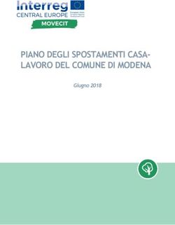 PIANO DEGLI SPOSTAMENTI CASA-LAVORO DEL COMUNE DI MODENA - Giugno 2018 - Interreg CENTRAL EUROPE