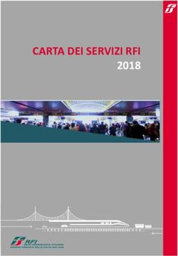 CARTA DEI SERVIZI RFI 2018