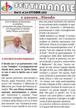 E ancora Sinodo - Comunit&agrave; Pastorale S. Paolo Apostolo ...