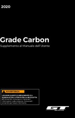 Grade Carbon 2020 Supplemento al Manuale dell'Utente - GT Bicycles
