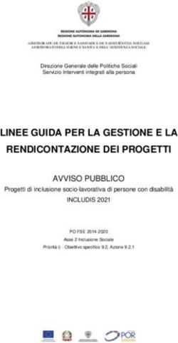 LINEE GUIDA PER LA GESTIONE E LA RENDICONTAZIONE DEI PROGETTI