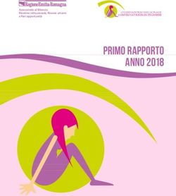 Primo rapporto Anno 2018 - Assessorato al Bilancio Riordino istituzionale, Risorse umane e Pari opportunità - Emilia Romagna Pari Opportunità