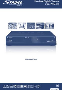 Ricevitore Digitale Terrestre mod. PRIMA III - Manuale d'uso